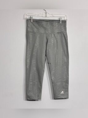 ADIDAS | Climalite Midrise Women’s Grey Capris Workout Leggings Size S